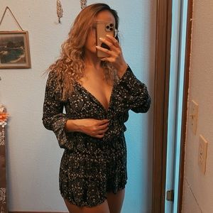 American Eagle Floral Romper